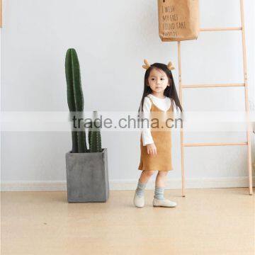 B41005A Children's Spring Autumn Sleeveless Strap Dress photo-5
