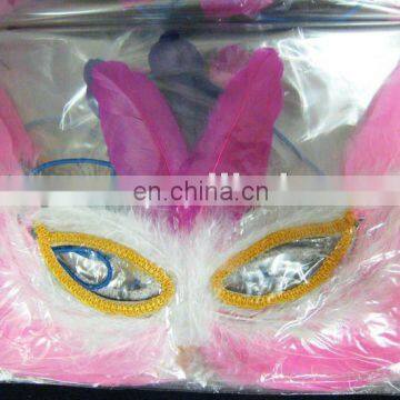 Hot sale carnival costume feather mask CM-08