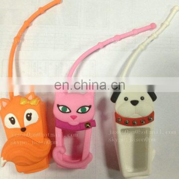 Animal shaped hand sanitizer silicone bottle case for sanitizer bottle