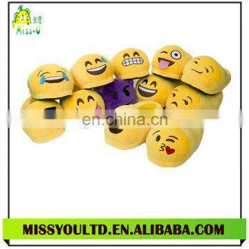 OEM Factory Wholesale Plush Emoji Slipper For Kids