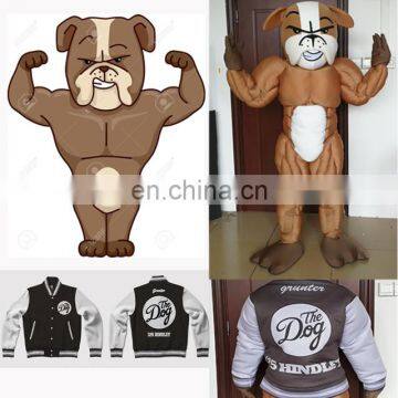 Customize brown dog mascot for kids party