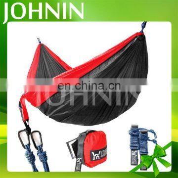 Outdoor multifunctional double portable nylon fabric camping hammock