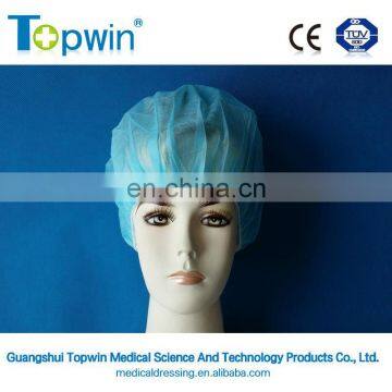 bule PE packing Disposable bouffant cap