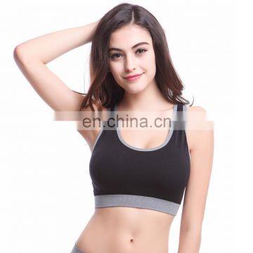 Yihao Fashion Women Fitness Stretch Workout Tank Top Yoga Bra Racerback Padded Sports Bra photo-3