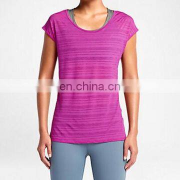 Yihao 2015 New Arrival t Shirt Wholesale Woman T-shirt Short-sleeve Dry Fit Plain Blank T-shirt photo-2