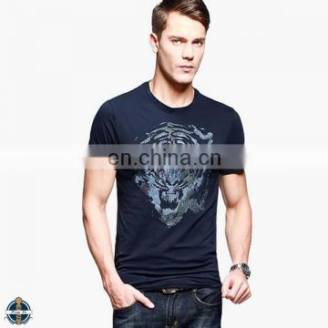 T-MT506 Cotton Polyester Summer Man Animal Printed T-Shirt