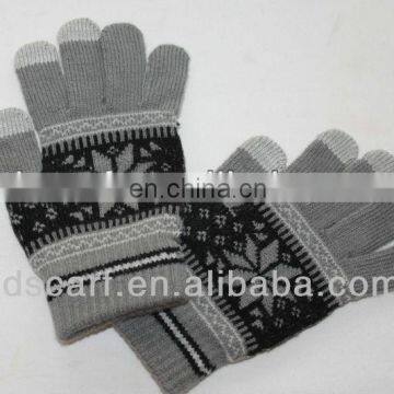 smart touch gloves knitted gloves (JDG-S5A#) knit glove