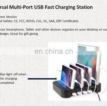 Amazon 2018 4 Port Usb Charger Multi Port Fast Charging for Mobile Phone Charging Stand photo-2