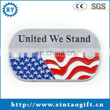 America logo custom flag dog tag in China manufacturer