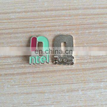 custom cut out logo soft enamel metal lapel pin badges