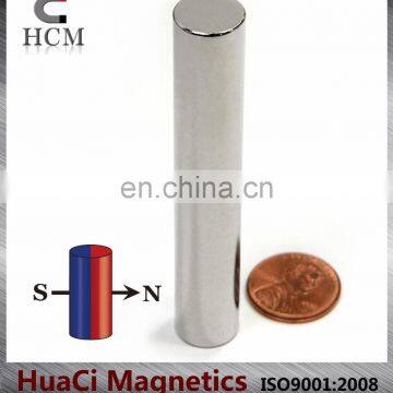 N42 Cylindrical Neodymium Magnet Dia 1/2x3" Diametrically Magnetized