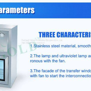 Dynamic HEPA Embedded SS304 Tempered Glass Pass Box