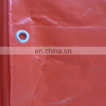 20'x20'(6.1mx6.1m) orange 300gsm fire retardant pvc tarpaulin for construction electric welding site