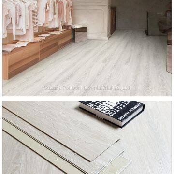 SPC floor vinyl flooring sheet tiles slotted click lock 3.2mm thickness 0.5mm wear layer