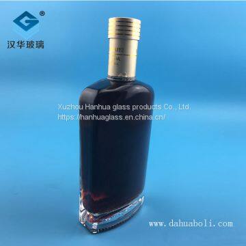 Manufacturer's Direct Selling 500ml Rectangular Glass Wine Bottle