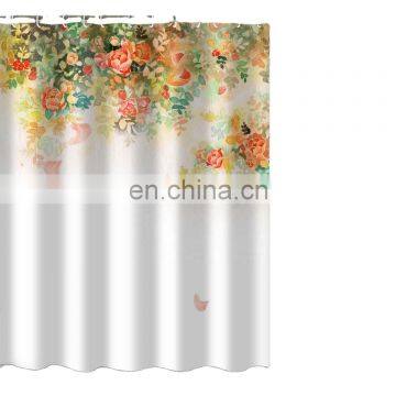 Wholesale White Waterproof Bath Shower Curtain