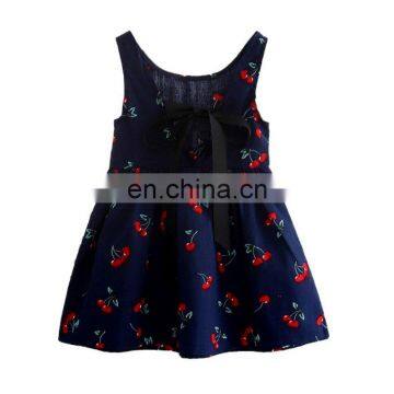 Off-shoulder wholesale cotton children's wear floral patterns girls dresses