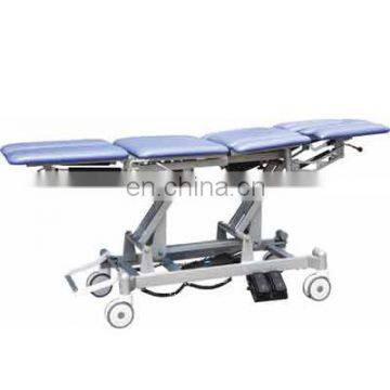 Folding portable physiotherapy treatment bed medical bed