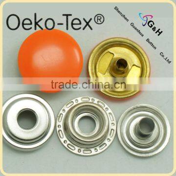 wholesale colorful fashion painted press metal snap button for coat