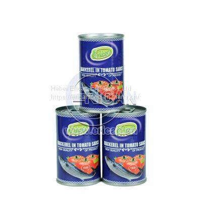 Factory Price Canned Fish Tin Mackerel in Tomato Sauce 155g/425g photo-3