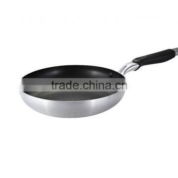 Satin polished fry pan