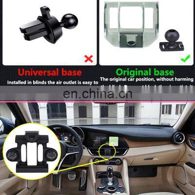 Car Mobile Phone Holder for Alfa Romeo Giulia 952 2016 2017 2018 2019 Telephone Stand Bracket Vent Accessories for Iphone HuaWei photo-4