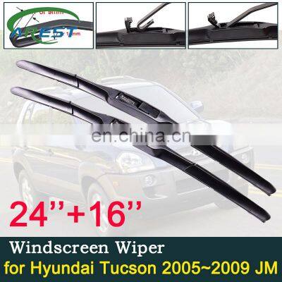 Car Wiper Blade for Hyundai Tucson 2005~2009 JM Front Windscreen Windshield Wipers Car Accessories J Hook Type 2006 2007 2008