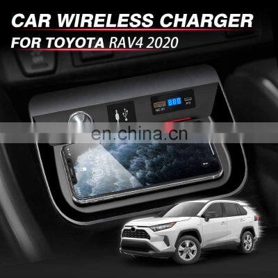 Wholesale Car Wireless Charger For Toyota RAV4 With 36W QC 3.0 USB Phone Charging Pad Car Accessories photo-4