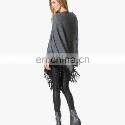 Women Fashion Wool Knitted Poncho Hand Knitted Poncho photo-4