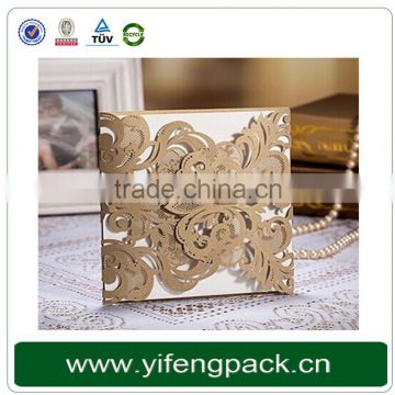 Sell Well Laser Cut Card/Luxury Wedding Card/Personalized Wedding Invitation Card