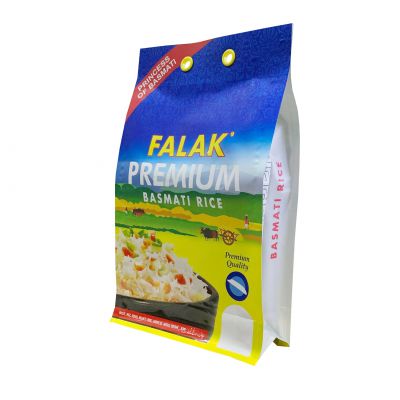 China Supplier Wholesale Rice Plastic Packaging Bag Food Grade 1 kg 2 kg 5 kg Rice Bag With Clear Window