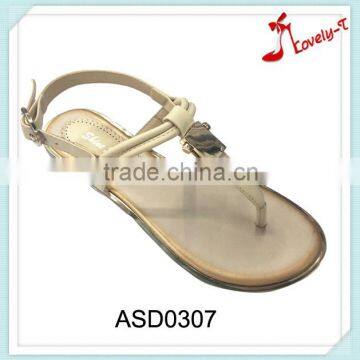 Popular Series beautiful stylish buckle up flat sandals for girl