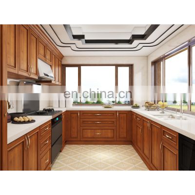 North American Classic RTA High Quality Real Solid Wood Oak White Shaker Kitchen Cabinet