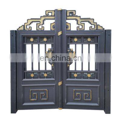 New Aluminum/Iron  entrance double door villa wall guardrail courtyard doors