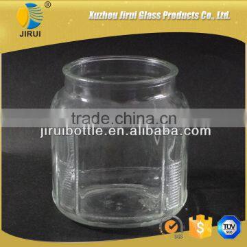 500ml empty glass jar for food storage with glass lid