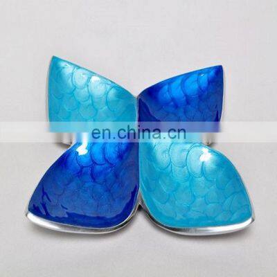 star design blue colour metal bowl