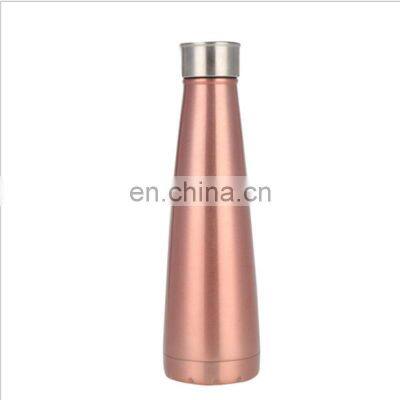 new product 350ml double wall vacuum insulated stainless steel cola shaped water bottle