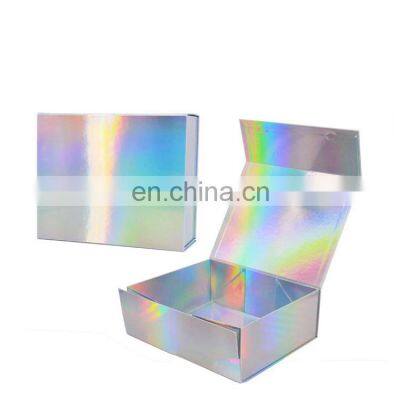 Premium Empty Collapsible Foldable Paper Box Fold up Luxury Magnetic Lock Gift Box photo-2