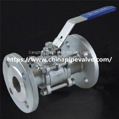 R420 3 Pieces Flanged Ball Valve