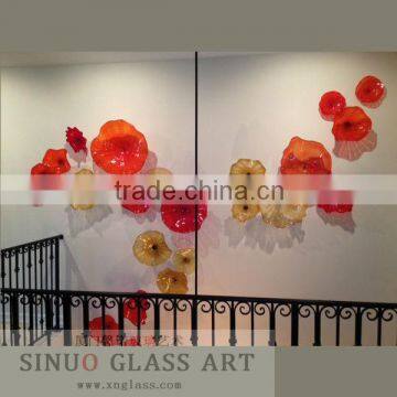 Murano Glass Flowers Decorative Wall Art