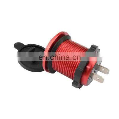 Car and Motorcycle Dual Usb Modified Car Charger Aluminum Alloy Car Mobile Phone Fast Charger With USB Socket