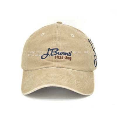 Custom Logo Dad Hat Men and Women Washed Cap