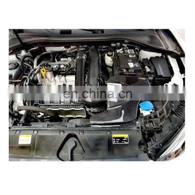 China Market Best Quality Dry Carbon Fiber Cold Air Filter Intake System Kit For AUDI A3 1.4T