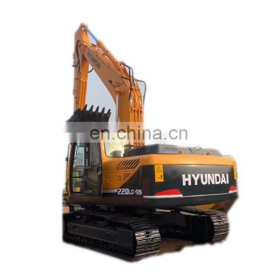 Hyundai Robex 220Lc-9 used excavator for sale, used hyundai digger 22 tons Rx 220lC crawler excavator