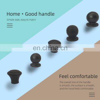 мебельный шкаф, алюминиевая ручка для шкафа с длинной рукояткой, черные ручки для ящиков, ручки и кнопки для мебели photo-5