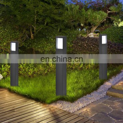 HUAYI New Product Aluminum 60w IP54 Waterproof Courtyard Garden Pillar Lamp Outdoor Lawn Light