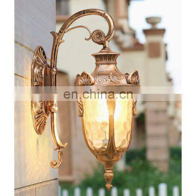 Top Quality Black Bronze Exterior Luxury Design Outdoor Waterproof Wall Lamps For Decoration Garden Porch Lights