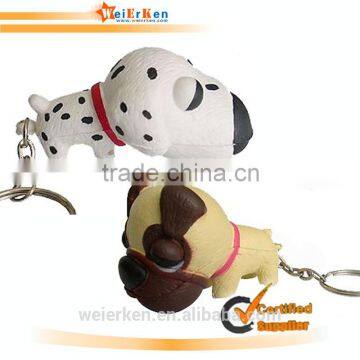 hot sell promotional animal shape pu stress ball keychain ith logo for promotion china supplier