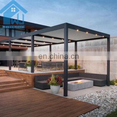 Waterproof Opening Roof Kitchen electric  Pergola for Outdoor aluminum pergola