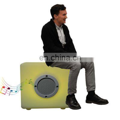 Multi function Modern Night Bar party music LED lighting ice bucket plastic waterproof wireless led music player camping sound